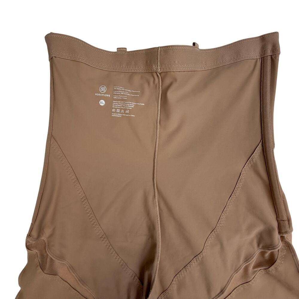 Honeylove SuperPower Mid Thigh Bodysuit Shapewear Nude XL - Picture 15 of 15